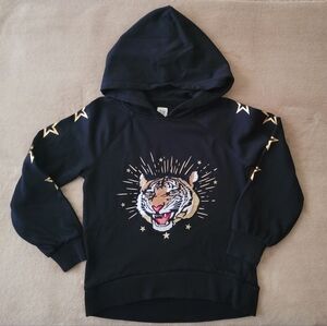 Gap KidsTiger Embroidered Hoodie Sweater Size S (6-7)